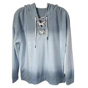 Laced Up Hoodie Pullover